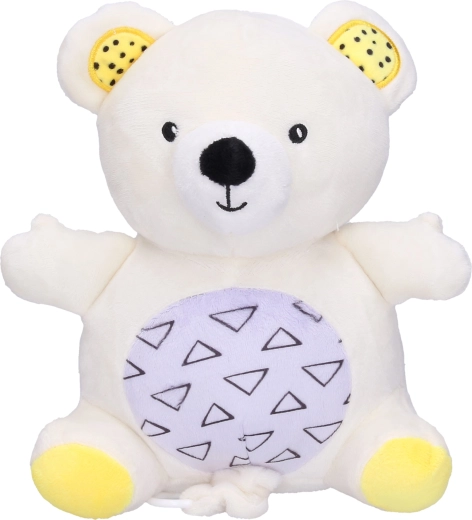 Oso de peluche con mecanismo de cuerda y canción de cuna, 19 cm