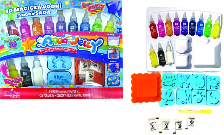 Aqua Jelly 3D figuras mágicas – set creativo grande