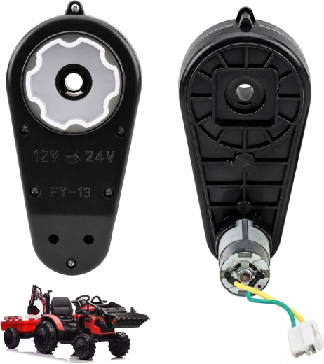 Motor con caja de cambios 24 V (RS550, 12 000 rpm) para vehículo eléctrico SX2068 - 1 pieza