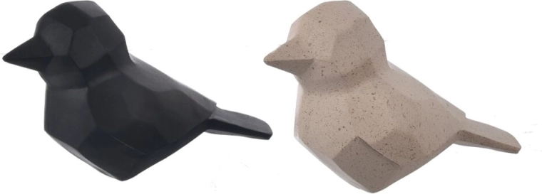 Pajarito decorativo GEO de poliresina 19 × 9 × 12 cm (2 variantes)
