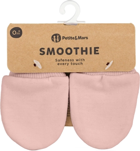 Petite&Mars manoplas para bebé Smoothie delicate pink