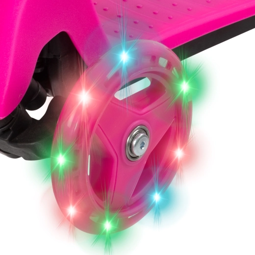 Ruedas LED luminosas sin baterías