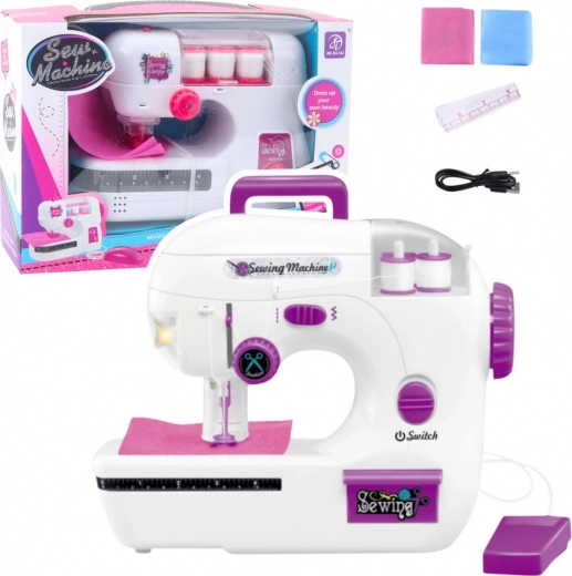 Máquina de coser infantil con luz y sonidos