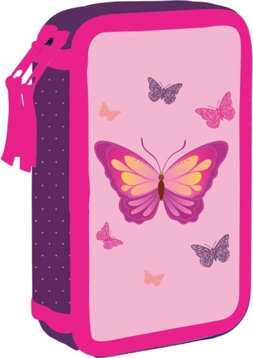 Estuche escolar de dos pisos OXYBAG Mariposa