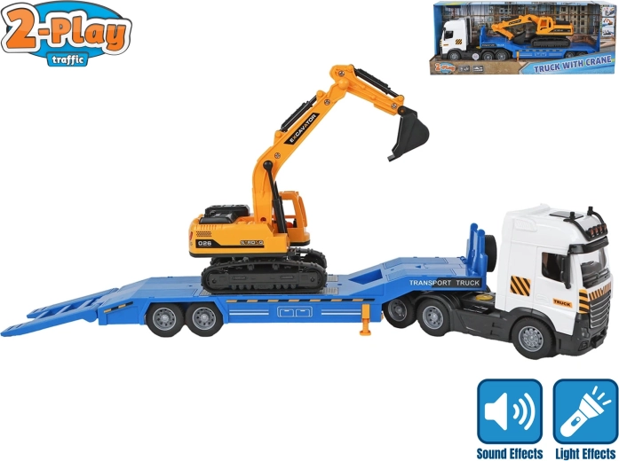 Camión infantil con excavadora, luces y sonidos 2-Play
