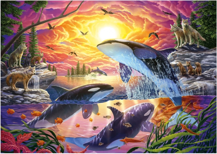 Puzzle Orcas y Lobos 4000 piezas