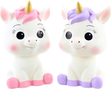 Hucha de unicornio de plástico