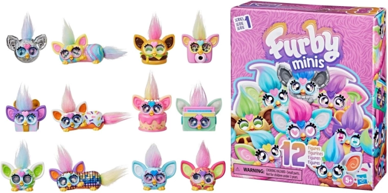 Minifiguras Furby – pack grande de 12 unidades