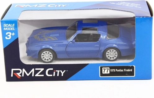 Modelo metálico Pontiac Firebird 1978 azul