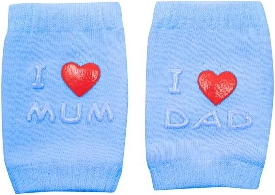 Rodilleras infantiles con ABS I Love Mum & Dad – azules