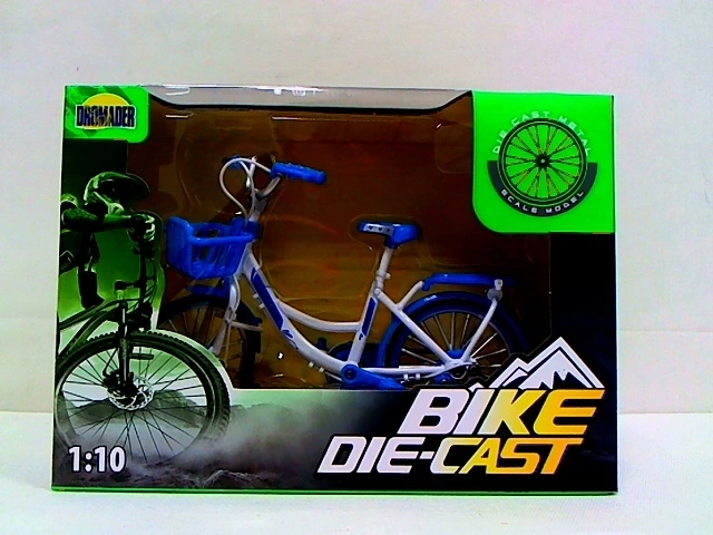 Modelo metálico de bicicleta en caja