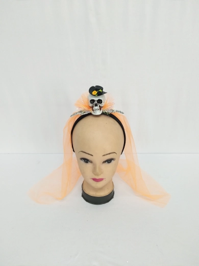 Diadema de fiesta con calavera de 20 cm Sparkys