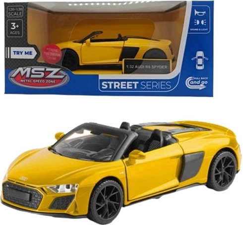 Modelo MSZ Audi R8 Spyder con efectos de luz y sonido, rojo
