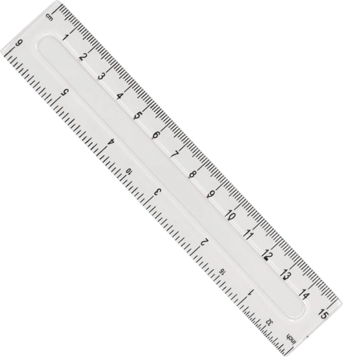 Regla de plástico GRAND 15 cm - 1 unidad