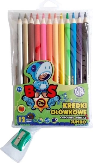 Lápices de colores y sacapuntas Brawl Stars