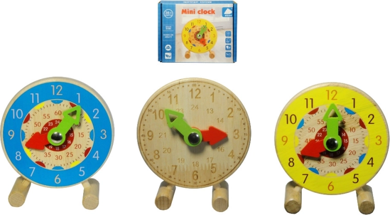 Reloj educativo de madera