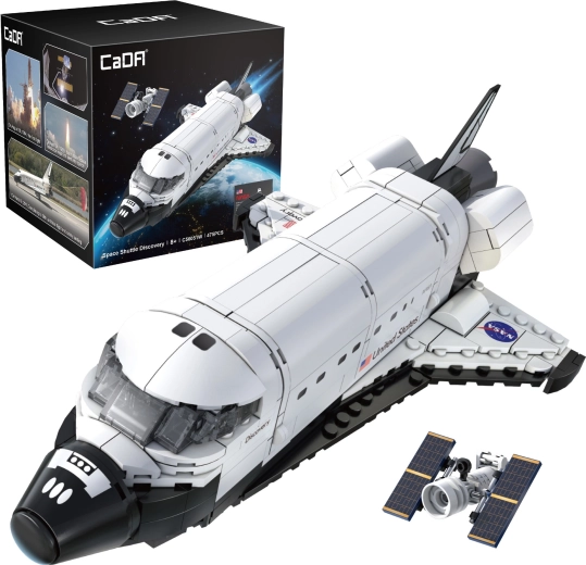 Set de construcción CaDA NASA Space Shuttle Discovery – modelo de exhibición, 475 piezas