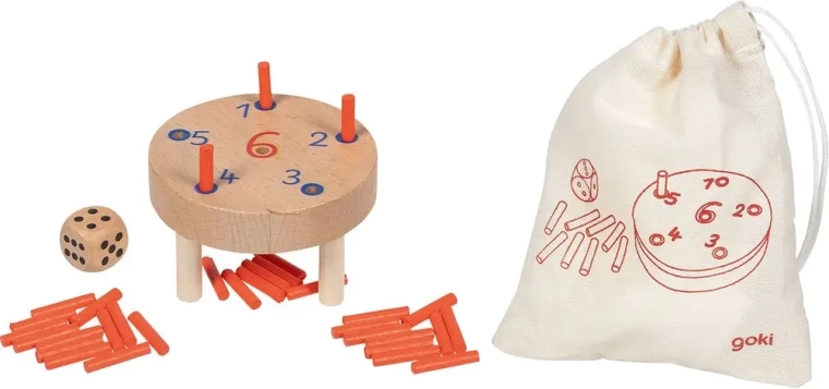 Juego de clavijas Goki: La traicionera seis en una bolsita
