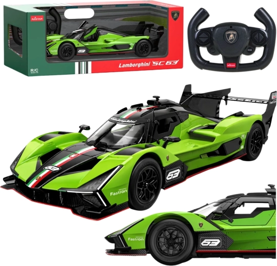 Coche RC Lamborghini SC63 1:14 verde de Rastar