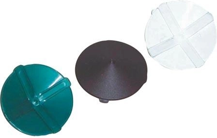 Tapa de plástico para poste de valla de 80 mm con muelle, verde