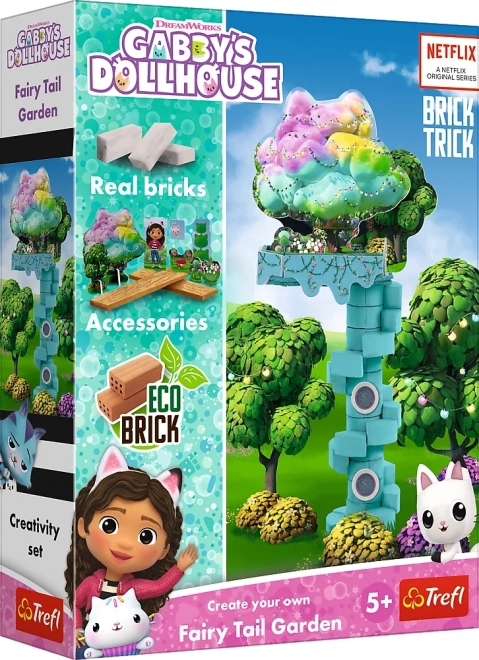 Juego de construcción de ladrillos BRICK TRICK – LA CASA DE MUÑECAS DE GÁBINA: Jardín mágico (34 piezas) de TREFL