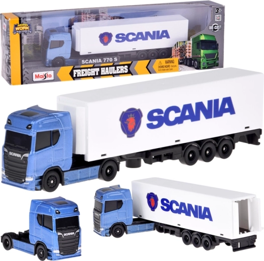 Modelo metálico de camión SCANIA 770S con remolque 1:64
