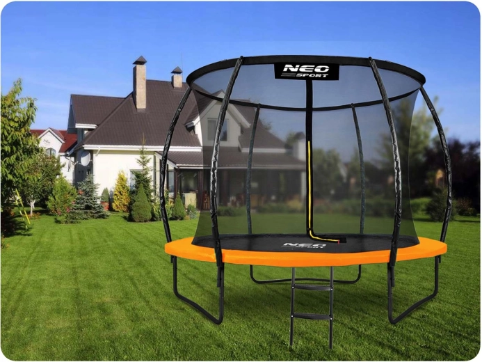 Complemento ideal para una trampolína de jardín