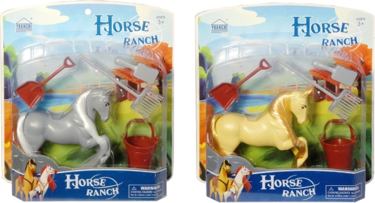 Figura de pony con set para cepillar la crin y la cola