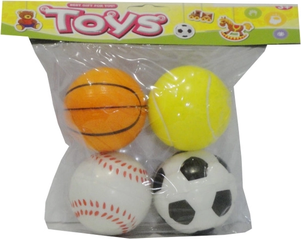 Pelotas antiestrés blandas – set de motivos deportivos