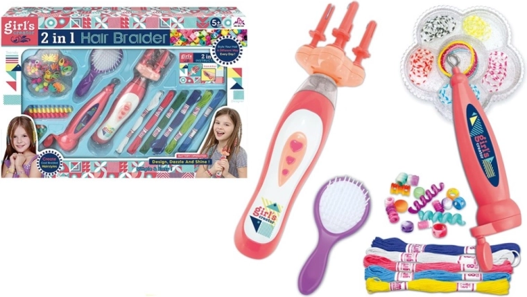 Set de cuentas para trenzar el cabello a pilas
