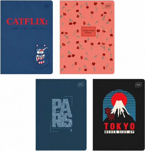 Cuaderno A5 sin líneas, 60 hojas Interdruk - 1 pieza