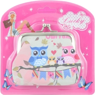 Cartera infantil con búhos