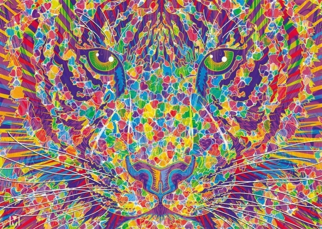 Puzzle Fiereza en el corazón del tigre 2000 piezas