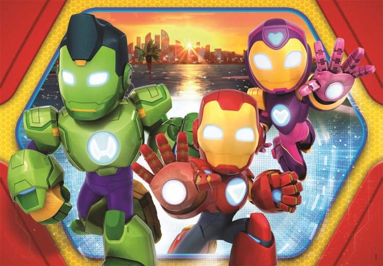 Puzzle Iron Man y sus increíbles amigos MAXI 24 piezas