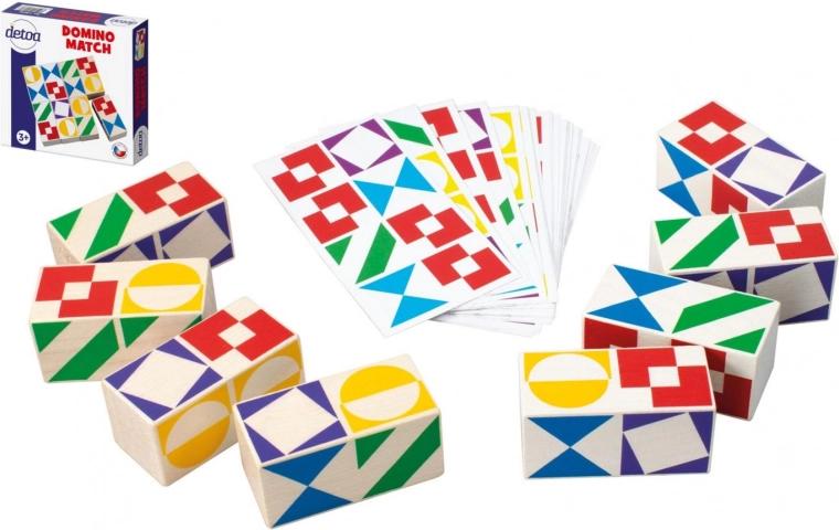 Juego de mesa Domino Match de madera en caja