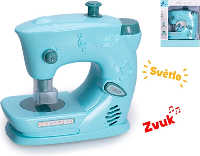 Máquina de coser infantil con luz y sonido, 15 × 15 cm