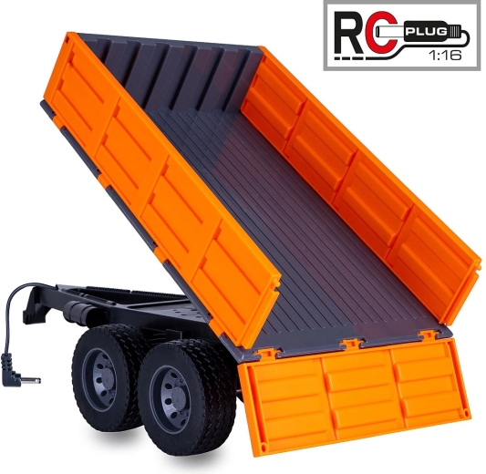 Remolque basculante para tractor RC JAMARA 1:16 naranja