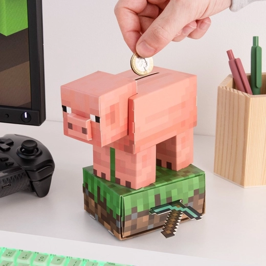 Minecraft hucha creativa cerdito