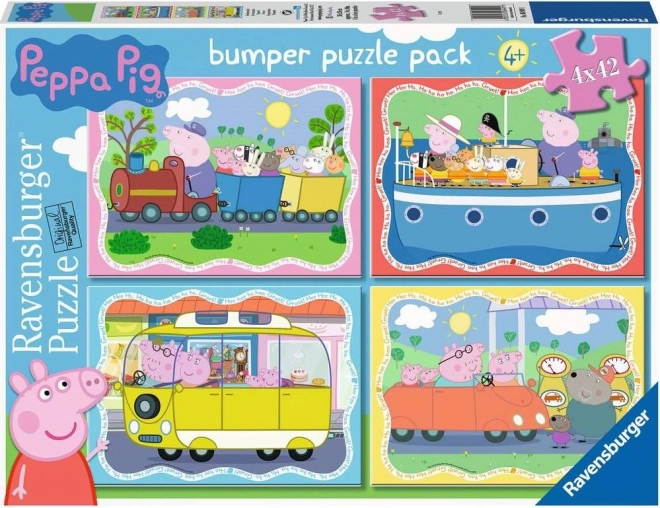 Puzzle Ravensburger Peppa Pig 4 × 42 piezas