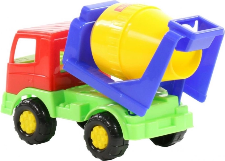 Tambor giratorio para un juego de construcción realista