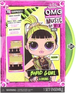 L.O.L. Surprise! OMG ReMix Rock hermana mayor Bhad Gurl con batería
