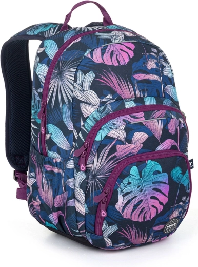 Mochila escolar para estudiantes Topgal Skye con motivo de monstera