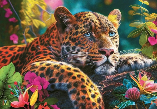 Puzzle CHERRY PAZZI Leopardo tumbado 500 piezas