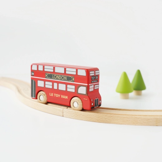Le Toy Van autobús londinense de dos pisos de madera (edición de coleccionista)
