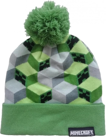 Gorra verde y gris de Minecraft
