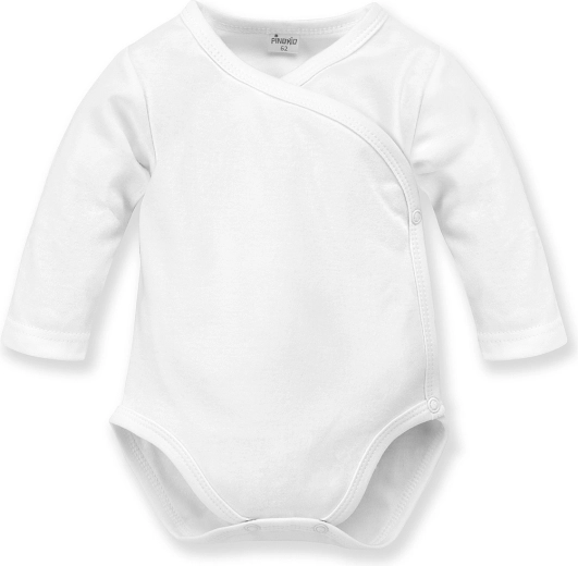 Body cruzado Pinokio con manga larga Lovely Day, blanco, talla 68