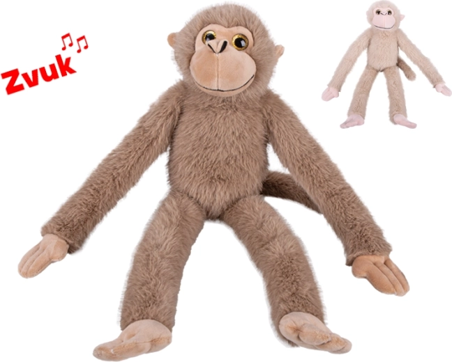 Mono de peluche con sonido 55 cm