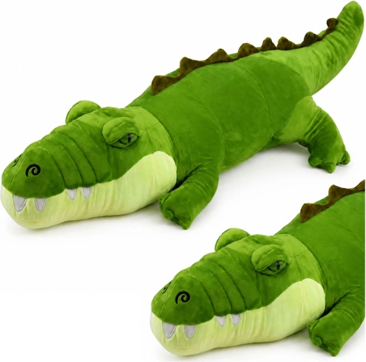Cocodrilo de peluche realista verde 70 cm - 1 pieza