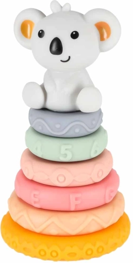 Pirámide con anillos y koala para las primeras construcciones