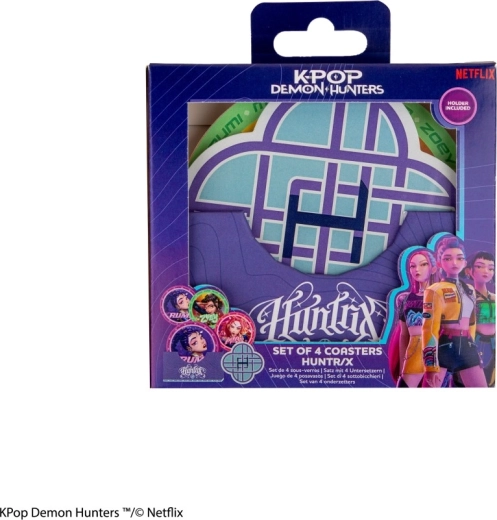 K-pop Demon Hunters set de 4 posavasos Huntrix